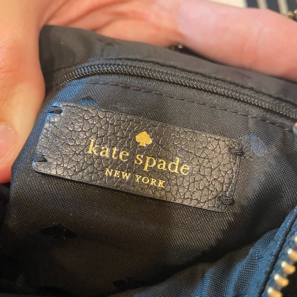 kate spade new york Leila Women's Pebbled Leather North South Crossbody Bag Blk - Picture 12 of 16